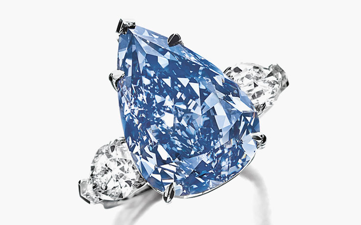 The Winston Blue 13.22 carats vivid blue diamond