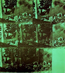 Andy Warhol - Green Car Crash. Green Burning Car I 1963