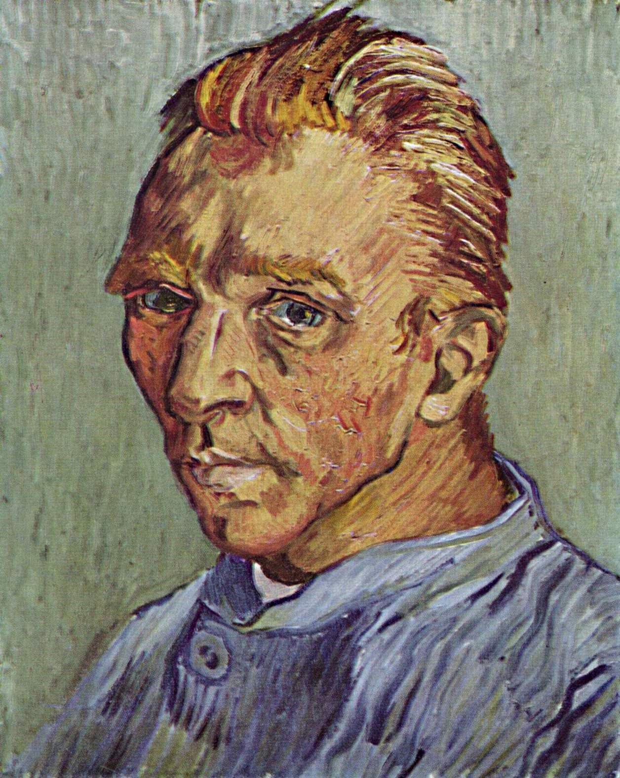 Vincent van Gogh Portrait de l'artiste sans barbe. Self-portrait without beard 1889