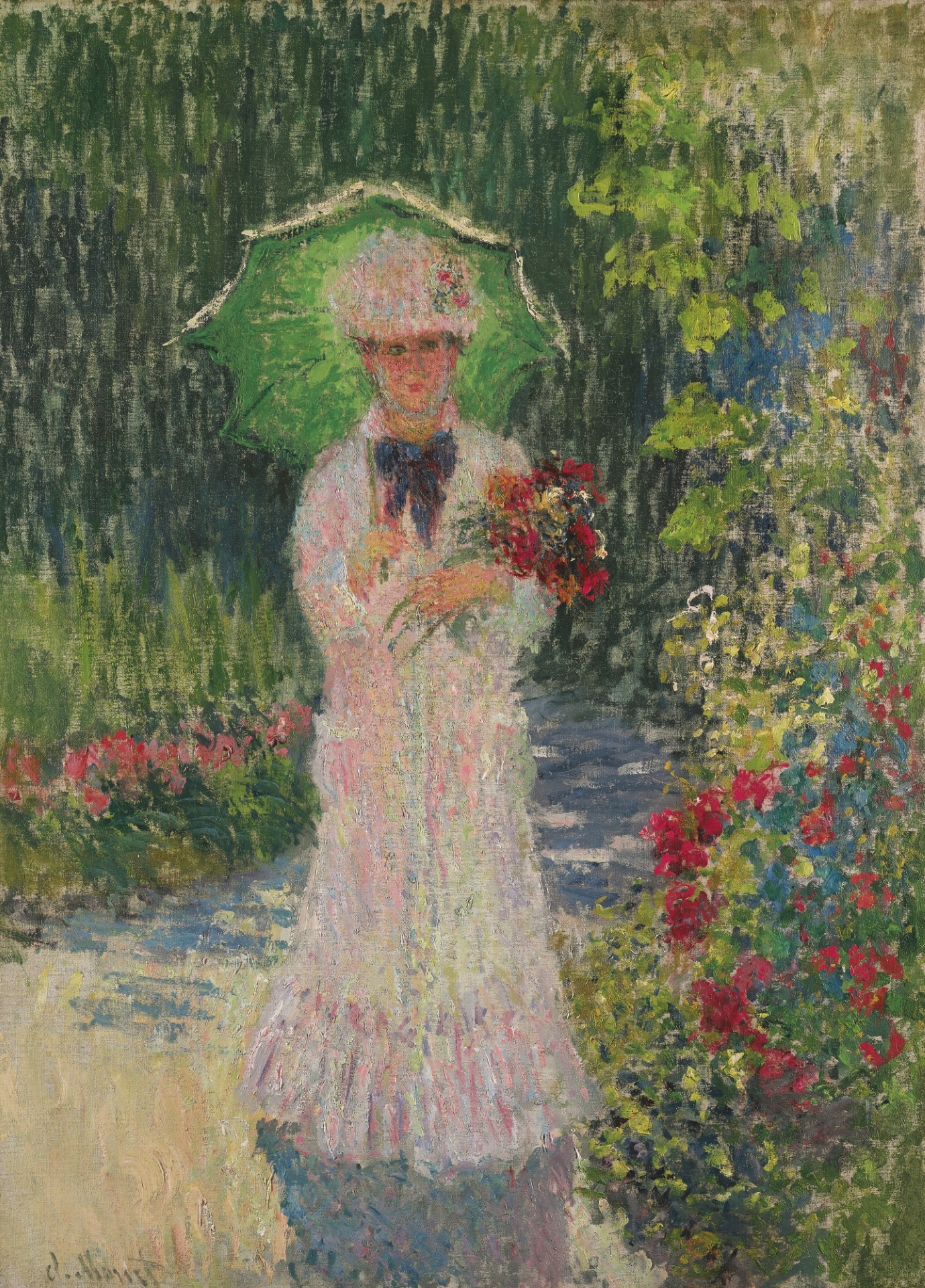 Claude Monet - Camille à l'ombrelle verte 1876