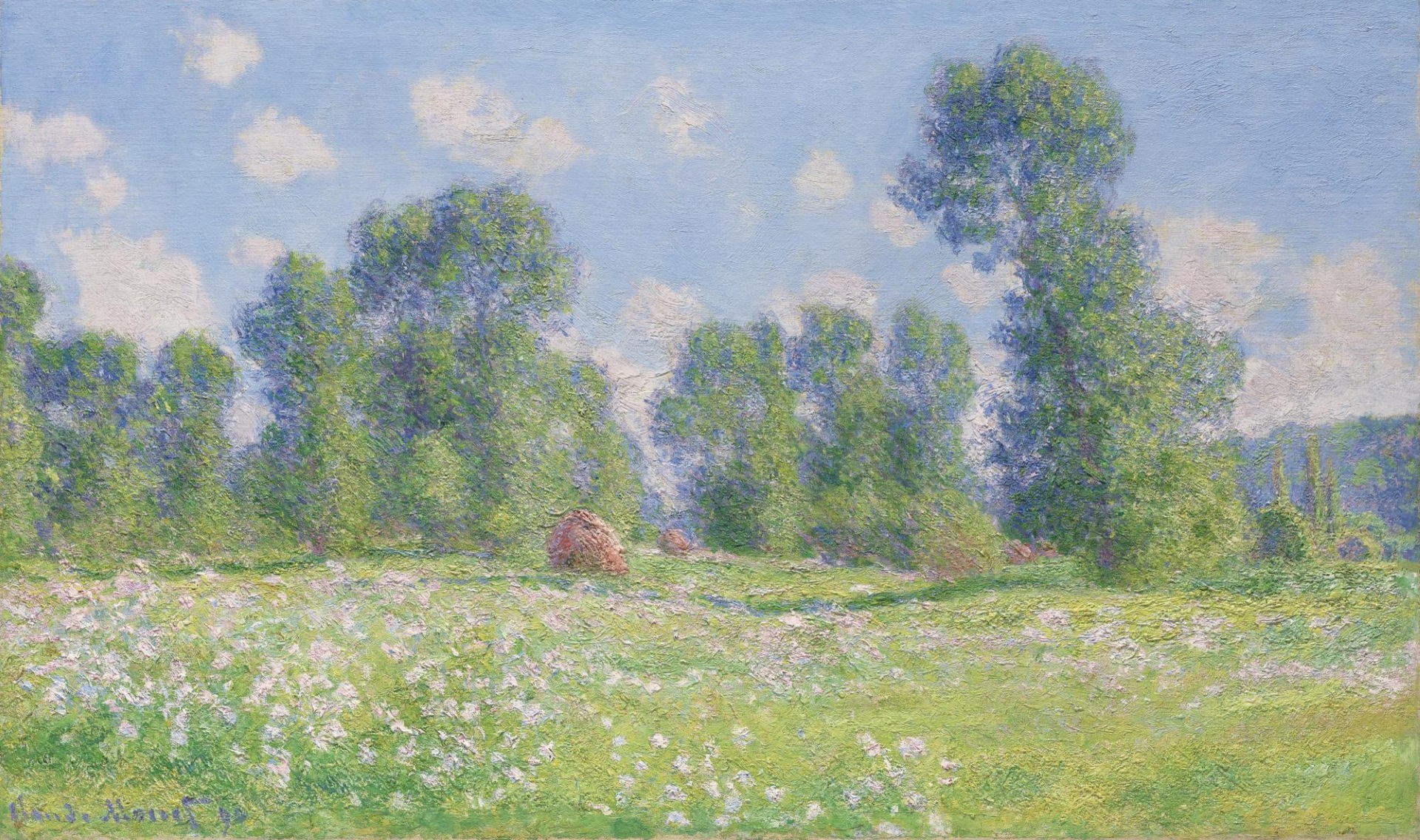 Claude Monet - Effet de printemps à Giverny 1890