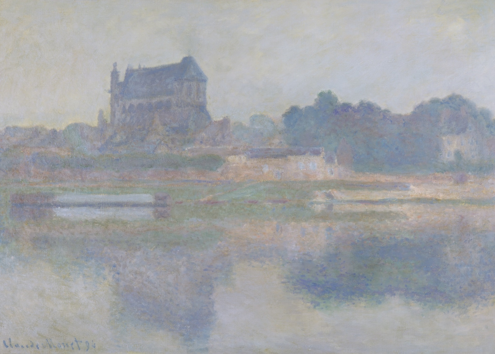 Claude Monet - L’Eglise de Vernon, temps gris 1894