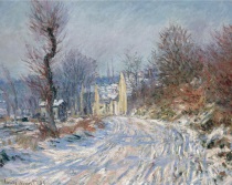 Claude Monet - Route de Giverny en hiver 1885
