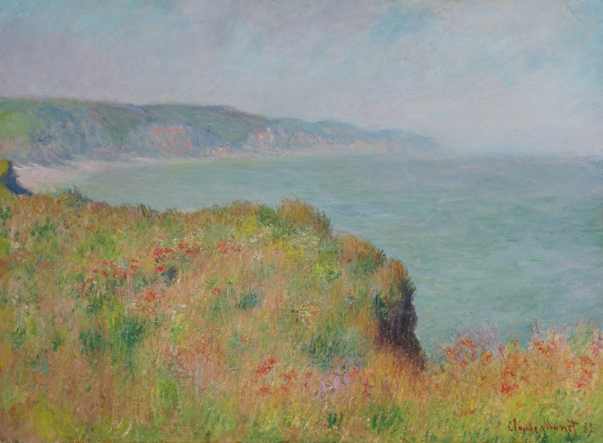 Claude Monet - Sur la falaise à Pourville 1882