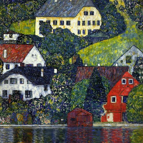 Gustav Klimt - Houses at Unterach on the Attersee 1916