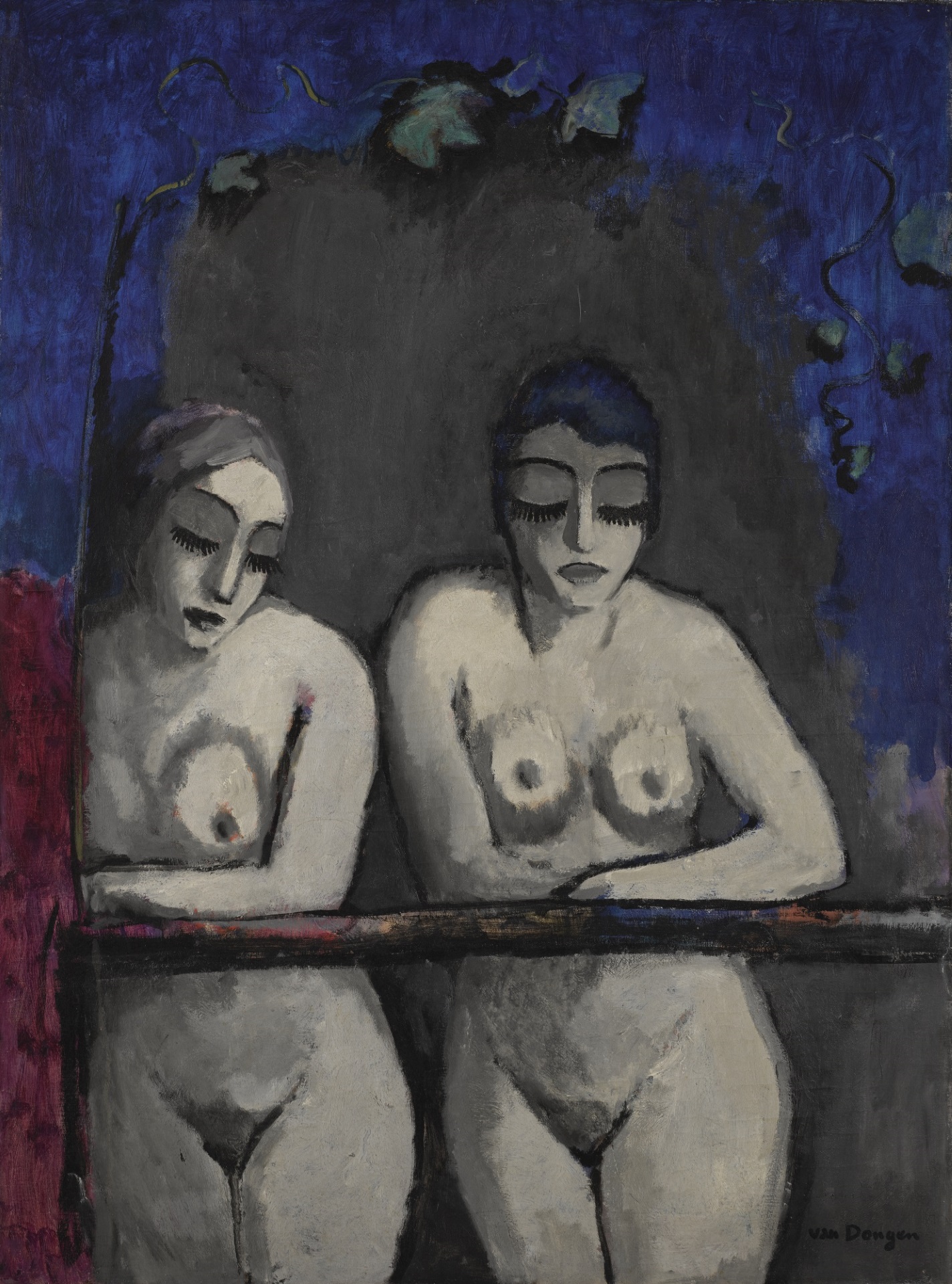 Kees van Dongen - Deux Femmes Nues a la Fenetre 1922