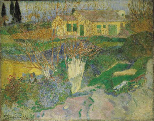 Paul Gauguin - Paysage d'Arles avec buissons 1888