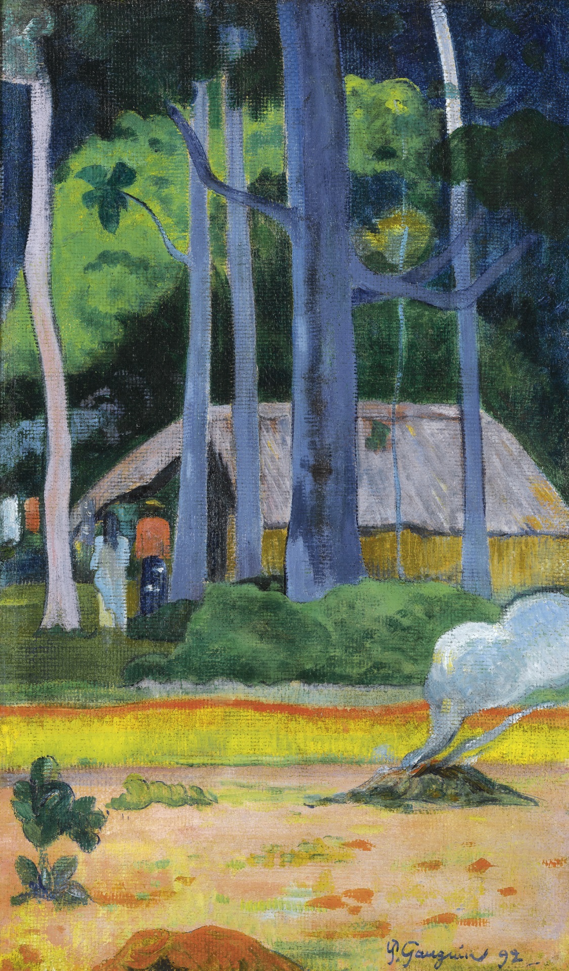 Paul Gauguin - Cabane sous les arbres 1892