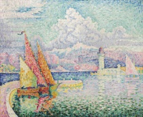 Paul Signac - Le Musior. Port d'Antibes 1918