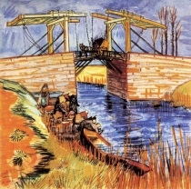 Vincent van Gogh - Le pont de Langlois à Arles 1888