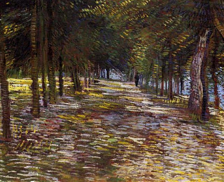 Vincent van Gogh - L'Avenue au parc de Voyer-d'Argenson à Asnières 1887